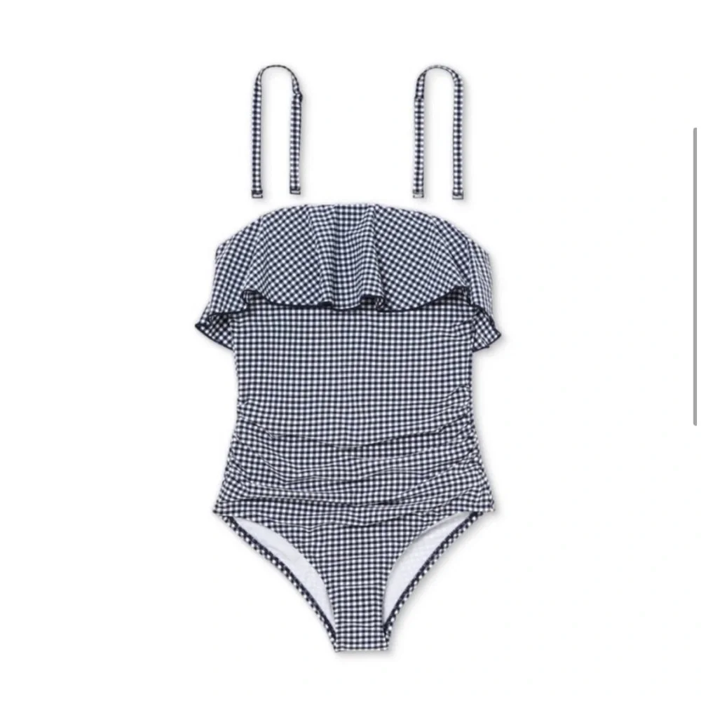 Kona Sol Women’s Bandeau Ruffle One-Piece Swimsuit, Size S, NWT - Picture 8 of 9